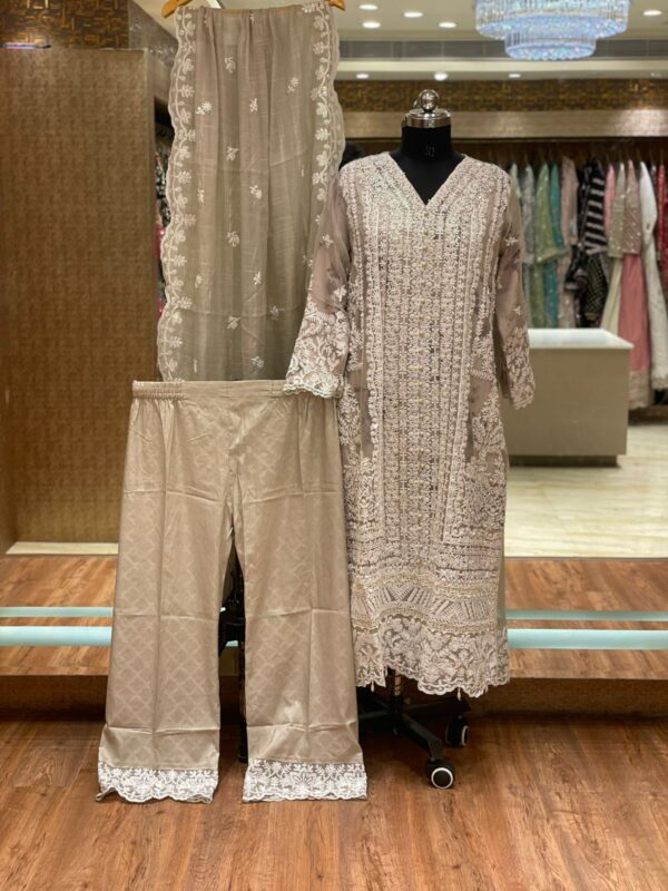 Light Beige Party Wear