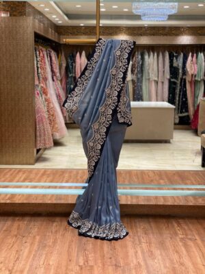 Blue Designer Saree