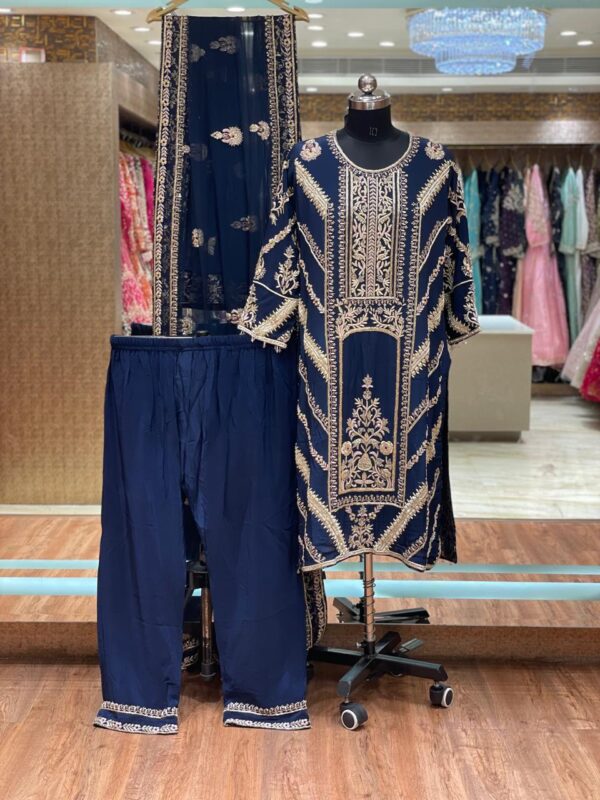 Royal Blue Zardozi Formal