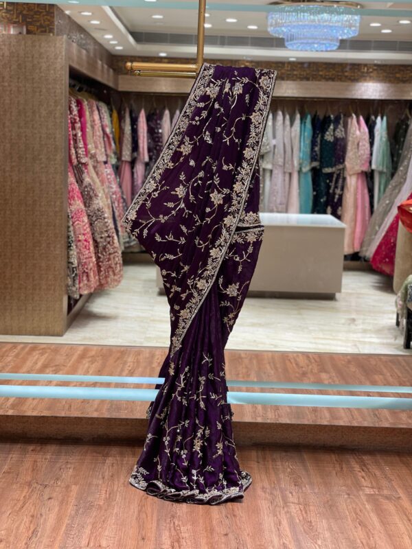 Deep Purple Saree