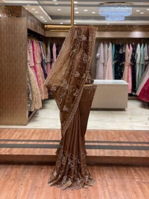 Brown Saree