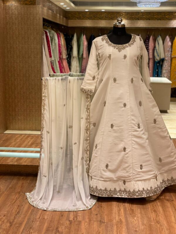 Off-White Zardozi Gown