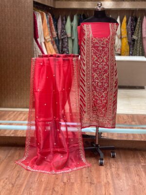 PREMIUM RED SUIT MATERIAL