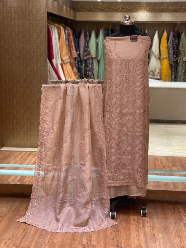 PEACH-PINK SUIT MATERIAL