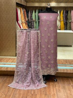 ONION PINK SUIT MATERIAL