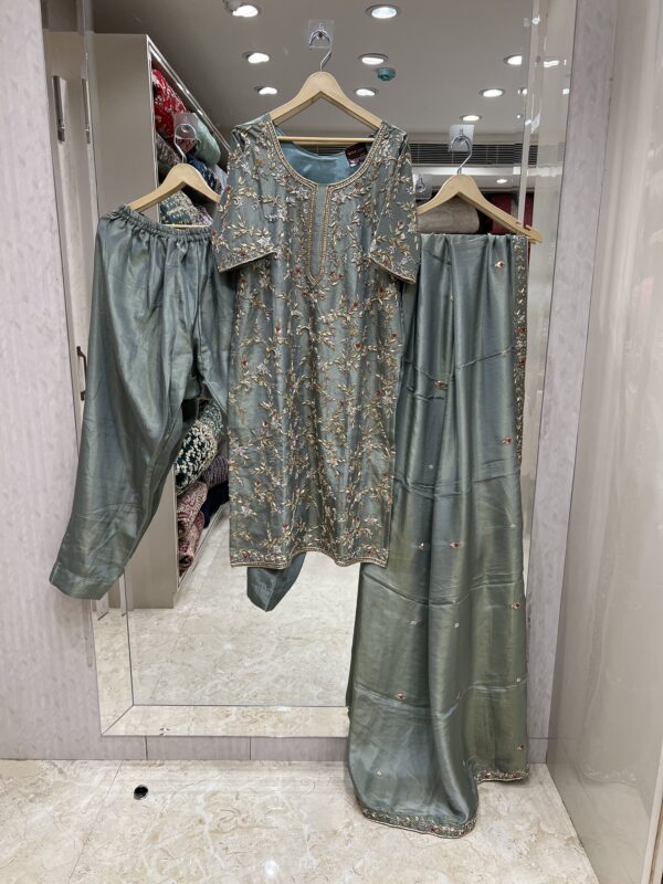 SEA GREEN ZARDOZI FORMAL