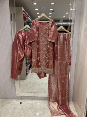 ROSE-GOLD ZARDOZI FORMAL
