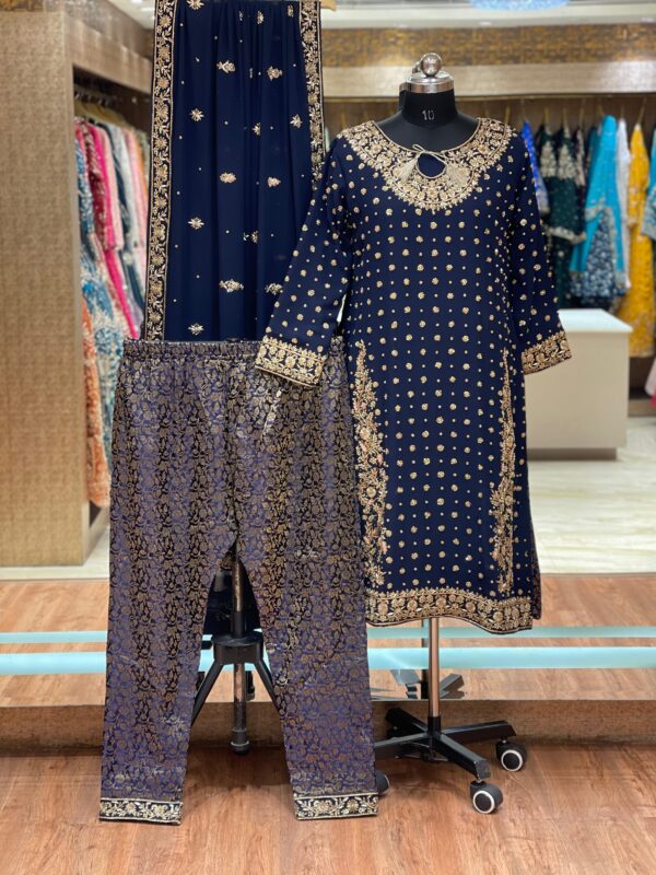 NAVY BLUE ZARDOZI SUIT