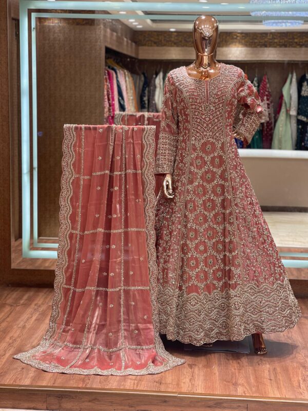 DUSTY ROSE BRIDAL GOWN