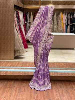 LIGHT PURPLE SHADE SAREE