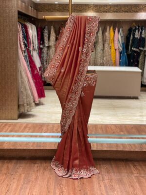 RUST FANCY SAREE