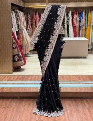 RICH BLACK SAREE