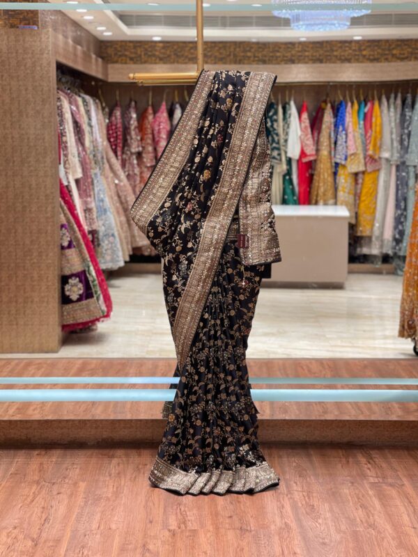 BLACK BANARASI SAREE