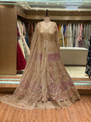 abe25a8a-d7dd-45da-b04b-b0badf065e20 GOLDEN LONG KOTI LEHENGA